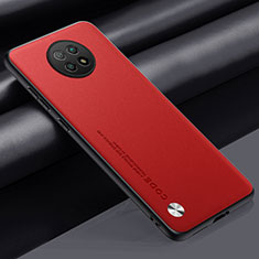 Handyhülle Hülle Luxus Leder Schutzhülle S01 für Xiaomi Redmi Note 9T 5G Rot