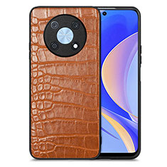 Handyhülle Hülle Luxus Leder Schutzhülle S01D für Huawei Enjoy 50 Pro Braun