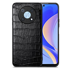 Handyhülle Hülle Luxus Leder Schutzhülle S01D für Huawei Enjoy 50 Pro Schwarz