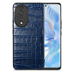 Handyhülle Hülle Luxus Leder Schutzhülle S01D für Huawei Honor 80 5G Blau