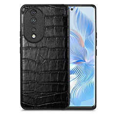 Handyhülle Hülle Luxus Leder Schutzhülle S01D für Huawei Honor 80 5G Schwarz