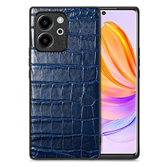 Handyhülle Hülle Luxus Leder Schutzhülle S01D für Huawei Honor 80 SE 5G Blau