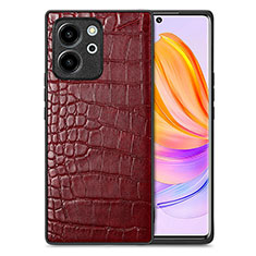 Handyhülle Hülle Luxus Leder Schutzhülle S01D für Huawei Honor 80 SE 5G Rot