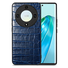 Handyhülle Hülle Luxus Leder Schutzhülle S01D für Huawei Honor Magic5 Lite 5G Blau