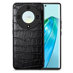 Handyhülle Hülle Luxus Leder Schutzhülle S01D für Huawei Honor X9a 5G Schwarz