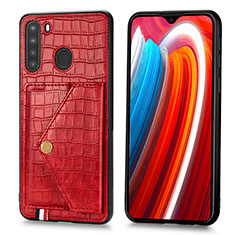 Handyhülle Hülle Luxus Leder Schutzhülle S01D für Samsung Galaxy A21 Rot