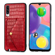 Handyhülle Hülle Luxus Leder Schutzhülle S01D für Samsung Galaxy A70 Rot