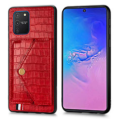 Handyhülle Hülle Luxus Leder Schutzhülle S01D für Samsung Galaxy A91 Rot