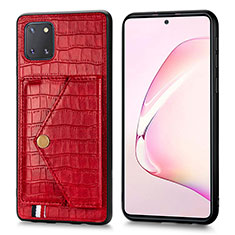Handyhülle Hülle Luxus Leder Schutzhülle S01D für Samsung Galaxy Note 10 Lite Rot