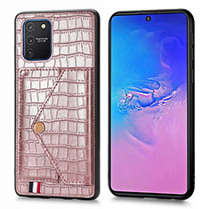 Handyhülle Hülle Luxus Leder Schutzhülle S01D für Samsung Galaxy S10 Lite Rosegold