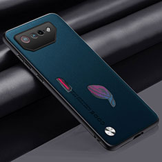 Handyhülle Hülle Luxus Leder Schutzhülle S02 für Asus ROG Phone 7 Ultimate Blau