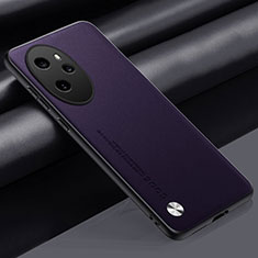 Handyhülle Hülle Luxus Leder Schutzhülle S02 für Huawei Honor 100 Pro 5G Violett