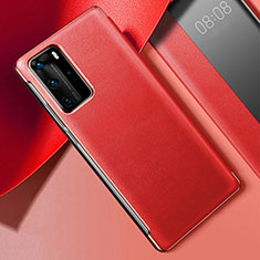 Handyhülle Hülle Luxus Leder Schutzhülle S02 für Huawei P40 Pro Rot