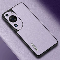 Handyhülle Hülle Luxus Leder Schutzhülle S02 für Huawei P60 Art Violett