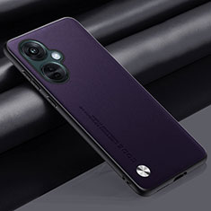 Handyhülle Hülle Luxus Leder Schutzhülle S02 für OnePlus Nord CE 3 5G Violett