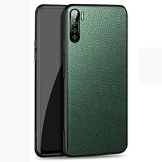 Handyhülle Hülle Luxus Leder Schutzhülle S02 für Oppo A91 Grün