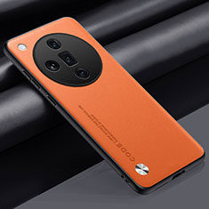 Handyhülle Hülle Luxus Leder Schutzhülle S02 für Oppo Find X7 Ultra 5G Orange