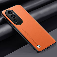 Handyhülle Hülle Luxus Leder Schutzhülle S02 für Oppo Reno10 Pro+ Plus 5G Orange