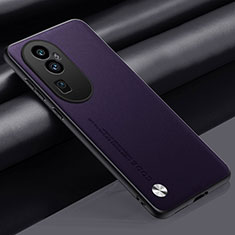 Handyhülle Hülle Luxus Leder Schutzhülle S02 für Oppo Reno10 Pro+ Plus 5G Violett