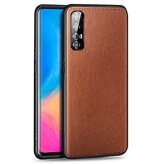 Handyhülle Hülle Luxus Leder Schutzhülle S02 für Oppo Reno3 Pro Braun