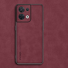 Handyhülle Hülle Luxus Leder Schutzhülle S02 für Oppo Reno8 Pro+ Plus 5G Rot