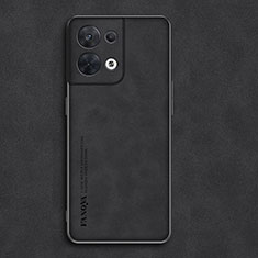 Handyhülle Hülle Luxus Leder Schutzhülle S02 für Oppo Reno8 Pro+ Plus 5G Schwarz