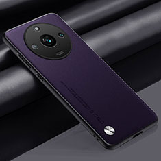 Handyhülle Hülle Luxus Leder Schutzhülle S02 für Realme 11 Pro 5G Violett