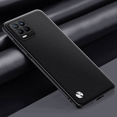 Handyhülle Hülle Luxus Leder Schutzhülle S02 für Realme 8 4G Dunkelgrau