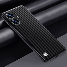 Handyhülle Hülle Luxus Leder Schutzhülle S02 für Realme C55 Dunkelgrau