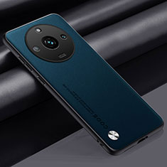 Handyhülle Hülle Luxus Leder Schutzhülle S02 für Realme Narzo 60 Pro 5G Cyan