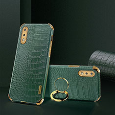 Handyhülle Hülle Luxus Leder Schutzhülle S02 für Samsung Galaxy A02 Grün