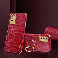 Handyhülle Hülle Luxus Leder Schutzhülle S02 für Samsung Galaxy A03s Rot