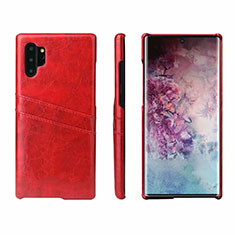 Handyhülle Hülle Luxus Leder Schutzhülle S02 für Samsung Galaxy Note 10 Plus Rot