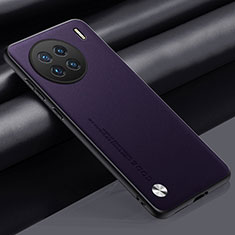 Handyhülle Hülle Luxus Leder Schutzhülle S02 für Vivo X90 Pro+ Plus 5G Violett