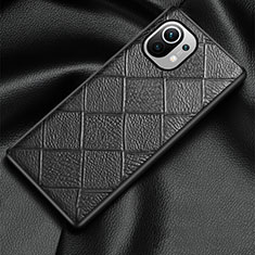 Handyhülle Hülle Luxus Leder Schutzhülle S02 für Xiaomi Mi 11 5G Schwarz
