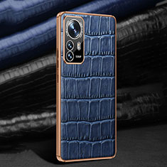 Handyhülle Hülle Luxus Leder Schutzhülle S02 für Xiaomi Mi 12S Pro 5G Blau