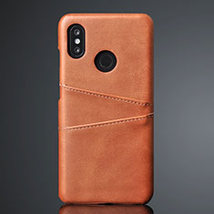 Handyhülle Hülle Luxus Leder Schutzhülle S02 für Xiaomi Mi 8 Braun