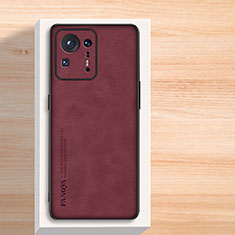 Handyhülle Hülle Luxus Leder Schutzhülle S02 für Xiaomi Mi Mix 4 5G Rot