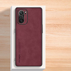 Handyhülle Hülle Luxus Leder Schutzhülle S02 für Xiaomi Poco F3 5G Rot