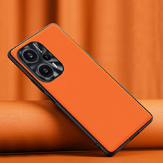 Handyhülle Hülle Luxus Leder Schutzhülle S02 für Xiaomi Poco F5 5G Orange