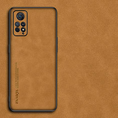 Handyhülle Hülle Luxus Leder Schutzhülle S02 für Xiaomi Poco X4 Pro 5G Braun