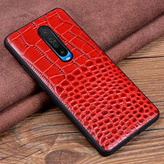 Handyhülle Hülle Luxus Leder Schutzhülle S02 für Xiaomi Redmi K30i 5G Rot