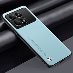 Handyhülle Hülle Luxus Leder Schutzhülle S02 für Xiaomi Redmi K70 5G Hellblau