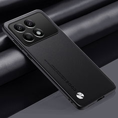 Handyhülle Hülle Luxus Leder Schutzhülle S02 für Xiaomi Redmi K70 5G Schwarz