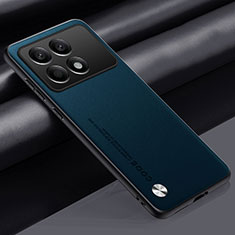 Handyhülle Hülle Luxus Leder Schutzhülle S02 für Xiaomi Redmi K70E 5G Blau