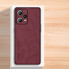 Handyhülle Hülle Luxus Leder Schutzhülle S02 für Xiaomi Redmi Note 12 Pro 5G Rot