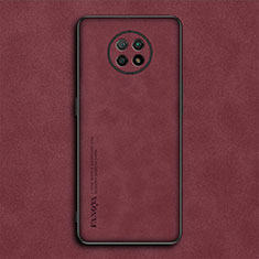 Handyhülle Hülle Luxus Leder Schutzhülle S02 für Xiaomi Redmi Note 9 5G Rot