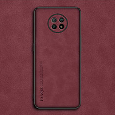 Handyhülle Hülle Luxus Leder Schutzhülle S02 für Xiaomi Redmi Note 9T 5G Rot