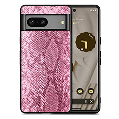 Handyhülle Hülle Luxus Leder Schutzhülle S02D für Google Pixel 7 5G Pink