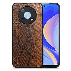 Handyhülle Hülle Luxus Leder Schutzhülle S02D für Huawei Enjoy 50 Pro Braun